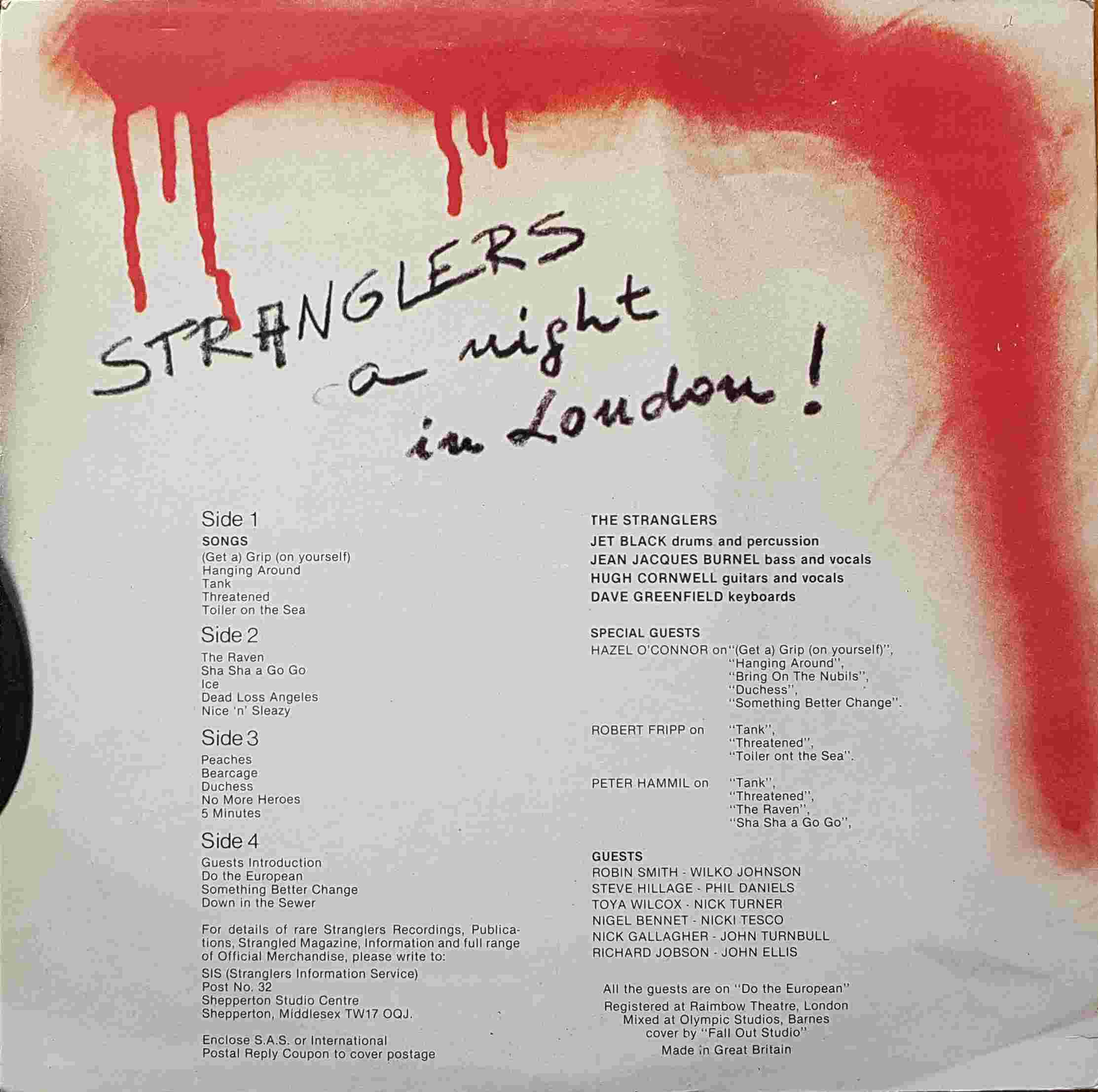 Picture of ANILBOOTLEG A night in London by artist The Stranglers from The Stranglers